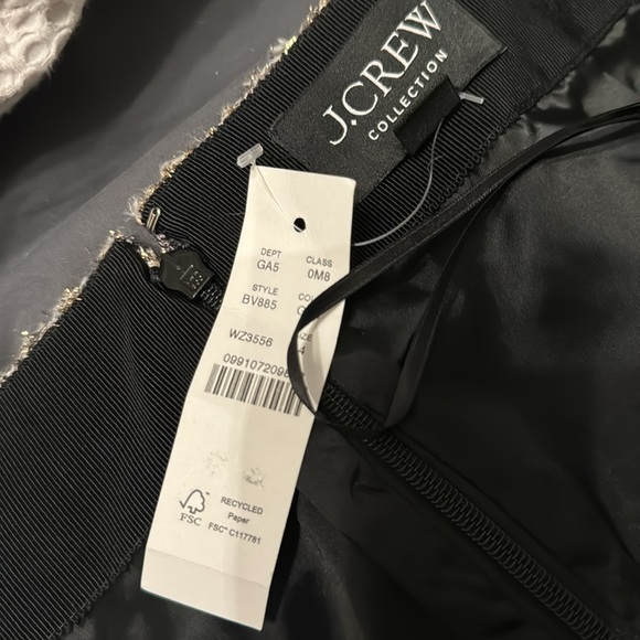 NWT J Crew - A line mini skirt in tinsel tweed size 14 - Picture 4 of 4